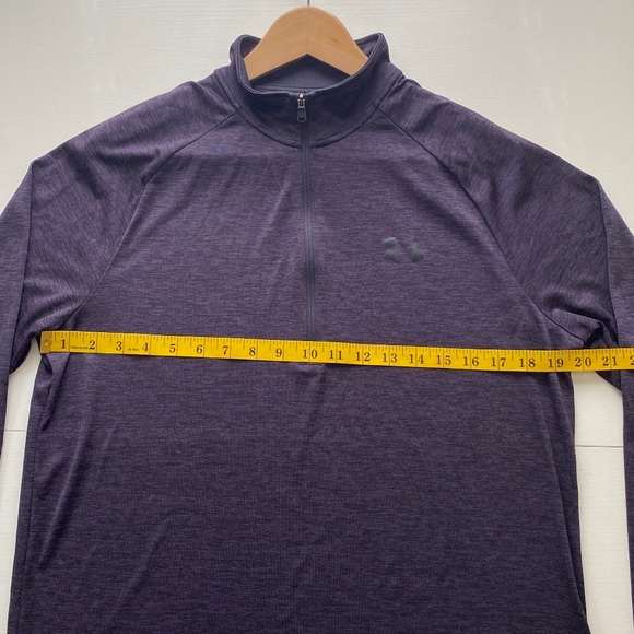Under Armour Loose Heatgear Half Zip Pullover Men's Purple Size M - Picture 6 of 8